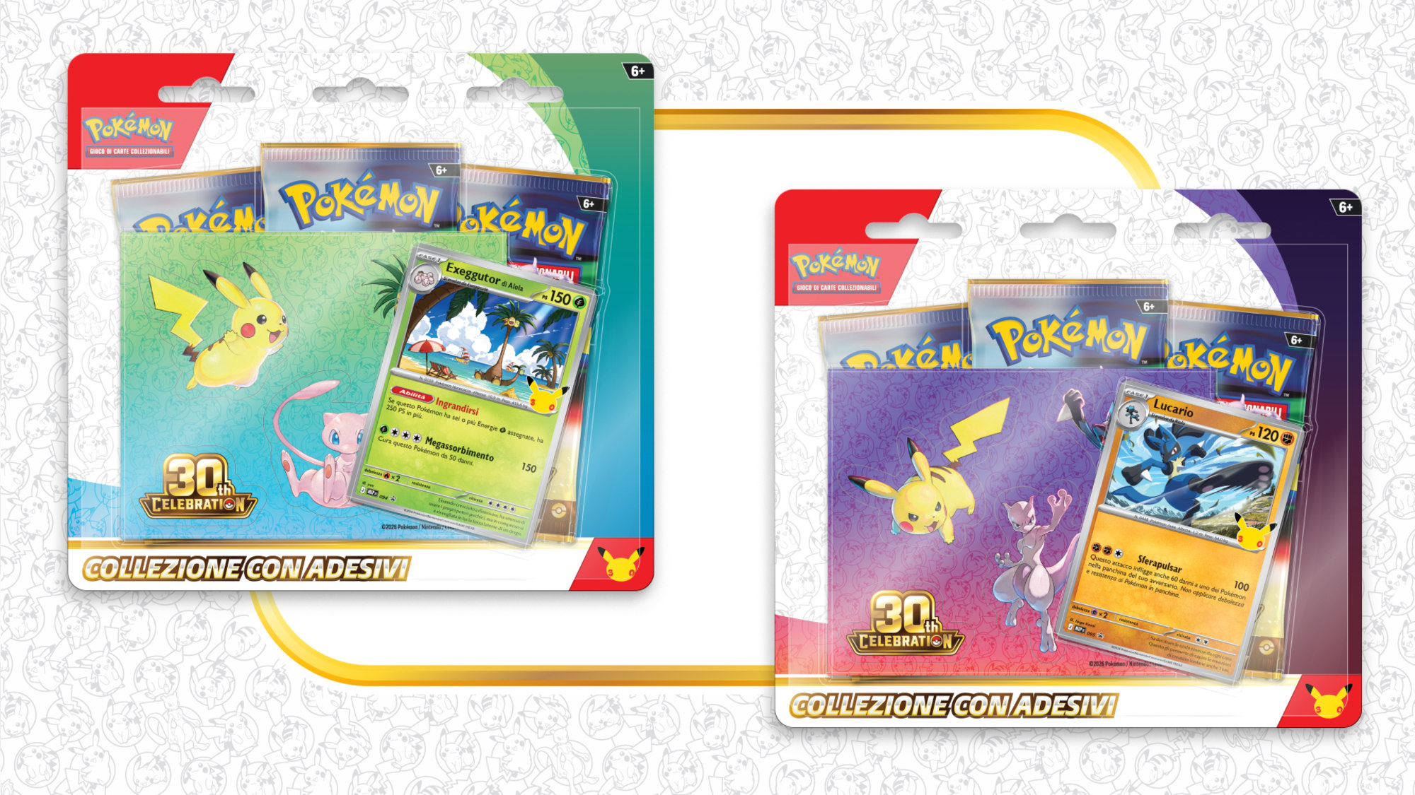 Collezioni con adesivi ITA, Exeggutor di Alola e Lucario