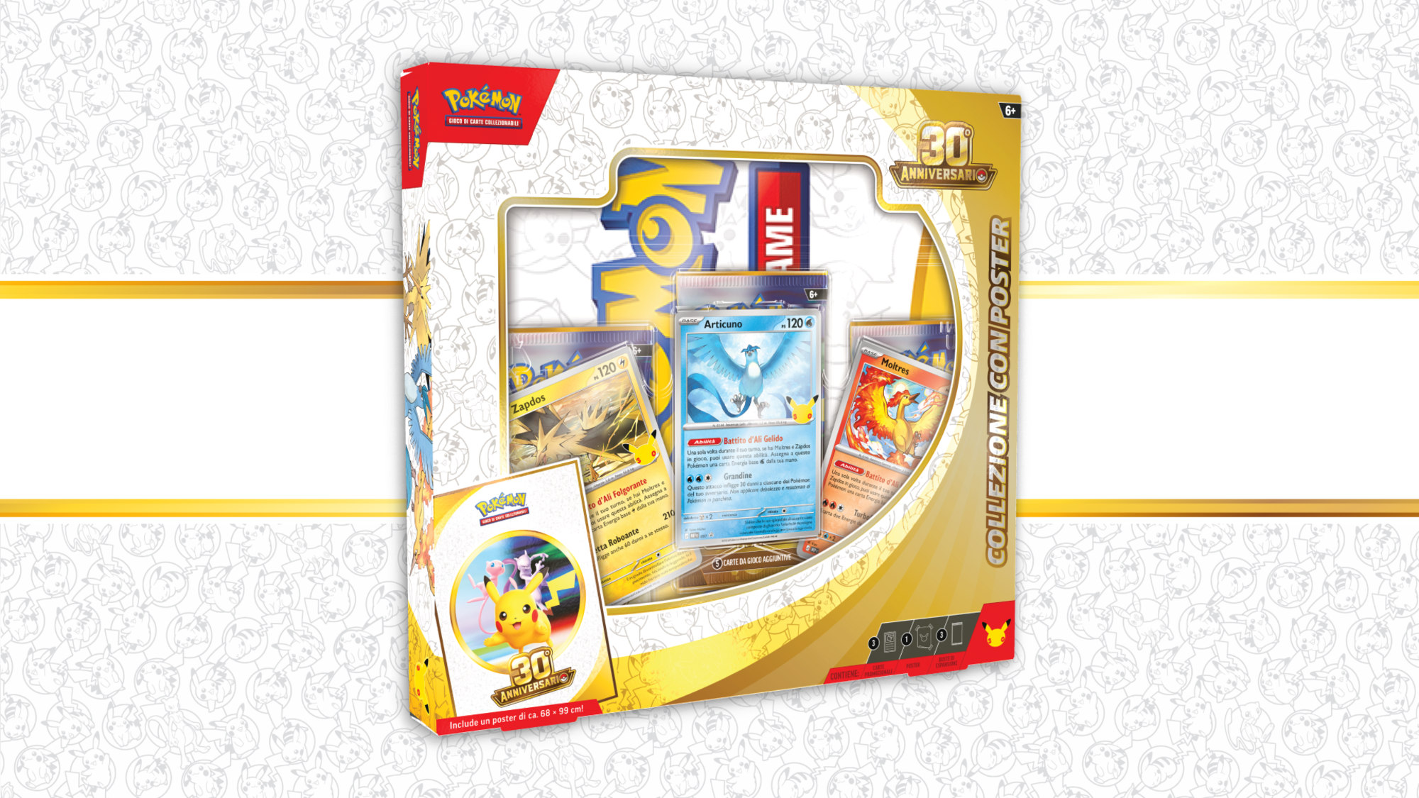 Collezione con poster ITA, Articuno Zapdos Moltres